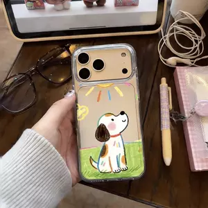 Chó đốm dưới ánh mặt trời cho trường hợp iPhone 17pro 15/14/13/12 lỗ lớn xuyên thấu cao
