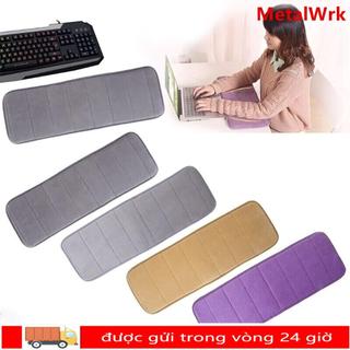 Thảm khuỷu tay máy tính METALWRK 60x20cm thấm mồ hôi, lót khuỷu tay bàn phím cotton siêu mềm, quà tặng cho bàn làm việc