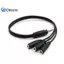Bộ chuyển đổi bộ chia âm thanh tai nghe đa năng Aux 3,5mm Ja HUB Cáp chia đẹp