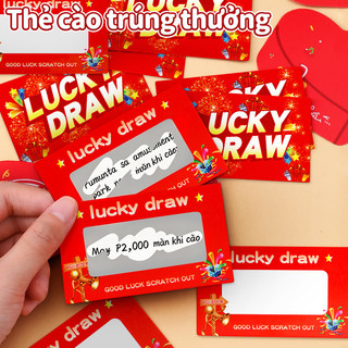 Thẻ cào may mắn trò chơi trúng thưởng quà tặng sinh nhật sự kiện team building tập thể vui nhộn