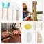 17 Dụng cụ điêu khắc gốm & đất sét, Dụng cụ hai mặt, gốm sứ Tay cầm bằng gỗ mịn để cắt tỉa, họa tiết dập nổi