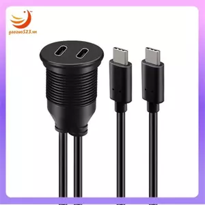 Cáp nối dài USB Type C 1M Nam sang Nữ Cổng kép chống nước gắn trên ô tô Cáp xả cho ô tô, xe tải, thuyền USB2.0