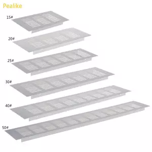 Pealike 80MM Hình Chữ Nhật Rộng Nhôm Lỗ Thông Khí Thông Gió Lưới Tản Nhiệt Bao Tủ Quần Áo Giày
