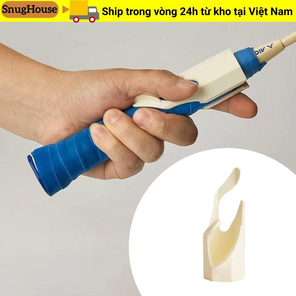 SNUGHOUSE Vợt Cầu Lông Chỉnh Tư Thế, Hỗ Trợ Tay Cầm Cầu Lông PP Đa Năng, Phụ Kiện Huấn Luyện Cải Thiện Kỹ Năng Giá Đỡ Cầu Lông Cho Hoạt Động Ngoài Trời Người Mới Bắt Đầu Tennis