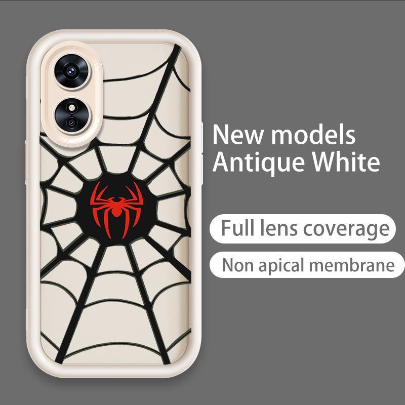Ốp Lưng Cho OPPO A17 A17K A18 A38 A58 A60 4G Phim Hoạt Hình Silicon Mềm Đáng Yêu Ốp lưng TPU Spider Man Venom Thoáng Mát Mắt Thiên Thần Chống Sốc Ốp Lưng
