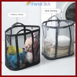 [COD] Giỏ lưới gập FURNICLICK đựng đồ giặt/đồ lặt vặt/đồ bẩn/đồ chơi, dung tích lớn, treo được