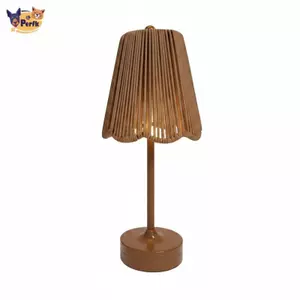 Đèn bàn mây Bàn dệt tay Đèn bàn xếp li Bóng đèn chiếu sáng cho nhà hàng, trang trí nội thất, sân ngoài trời