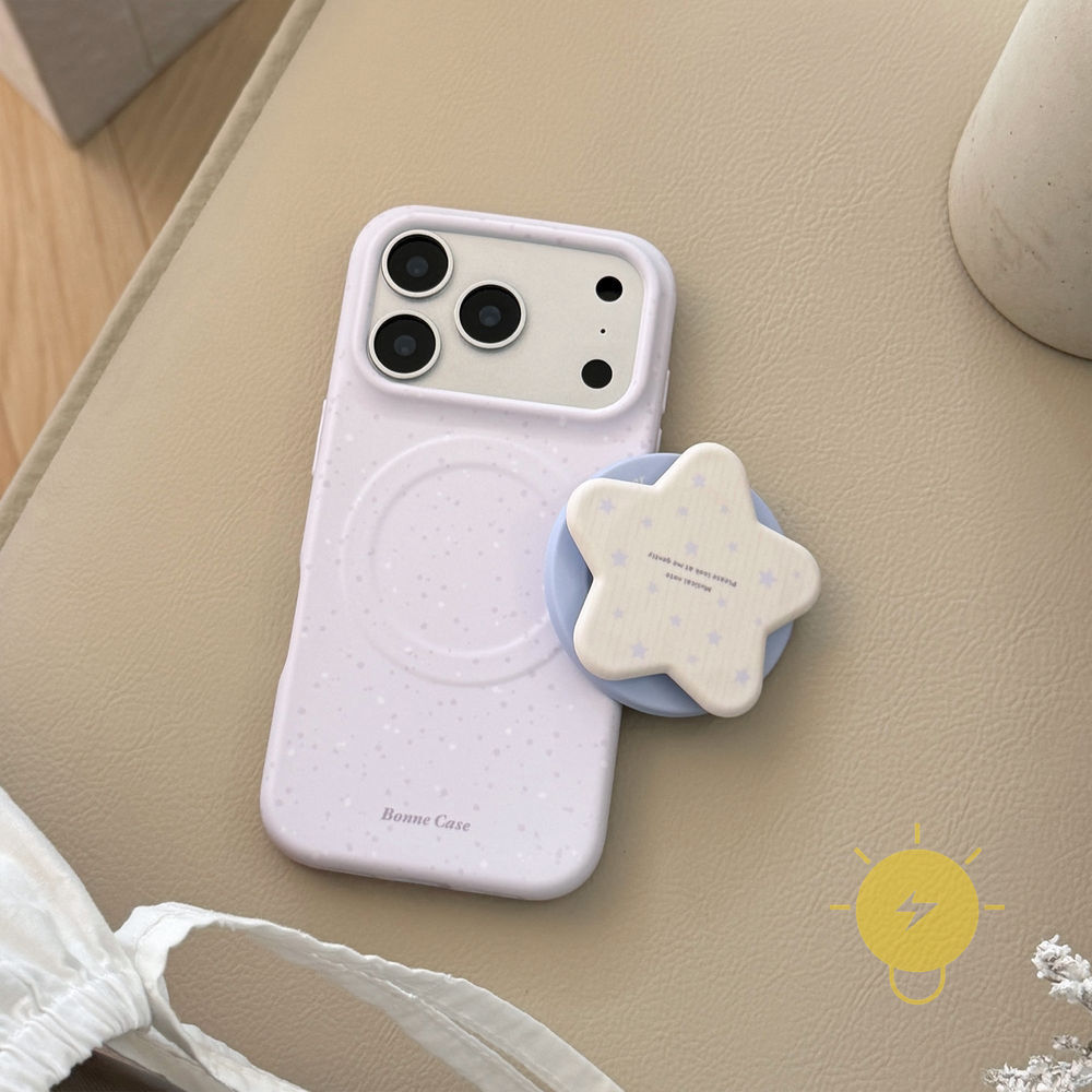Phone Case For iPhone 17 Pro Max 16 15 14 13 with Griptok TPU Magnetic Splash-ink with Griptok Soft Aesthetic Korean Cute