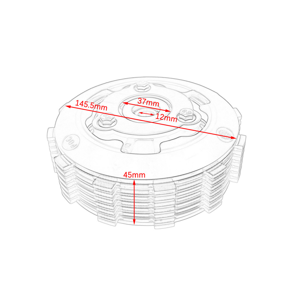 Cho CFMOTO NK650 NK400 CF400NK CF650NK CF650TR Không Dép Sửa Đổi Để Dép Trượt Ly Hợp Hội 7 Chiếc Tấm Ma Sát