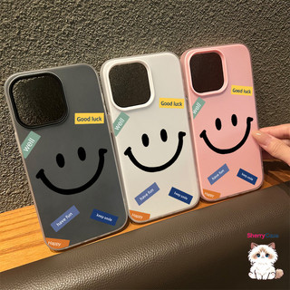 Ốp lưng thư cho iPhone 17 16 15 14 13 12 11 7 8  Mặt cườis đơn giản XS XR XSMAX  silicon TPU mềm điện thoại trầyrơi