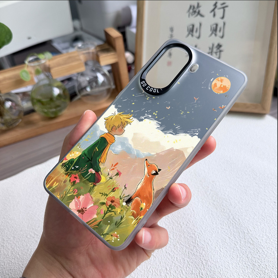 Dành Cho Redmi Turbo 5 Max / Turbo 4 Pro / POCO X8 Pro X7 X6 F8 F7 Hoàng Tử Bé Và Hoa Hồng Cứng Lưng Mềm Vỏ Điện Thoại / Note 15 Pro Mi 15T 14T K90 Pro Redmi Chống Sốc