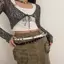 Thắt lưng nữ vintage dây da mỏng, phong cách punk kim loại độc đáo từ AqToCna