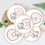 Hoạt Hình Dễ Thương kt Mèo Chữ Thập Khâu Nhỏ Tay Thêu Co Giãn Đơn Giản Thêu Mẫu Nhỏ Người Mới Bắt Đầu Thêu Mặt Dây Chuyền 0421