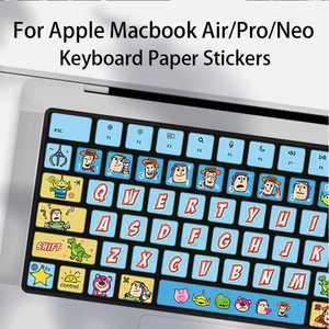 Miếng Dán Giấy Bàn Phím Mờ Mềm Cho Macbook Air / Pro / Neo M1 M2 M3 M4 M5 / Phim Hoạt Hình In Micro Matte Bàn Phím Giấy Mềm / Bàn Phím Khử Trầy Xước Protetcor