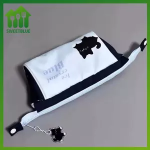 SWEET 1 Cái Hộp Đựng Bút Chì Học Sinh Cho Bé Trai Bé Gái Thời Trang Hàn Quốc Hoạt Hình Bla Mèo Túi Bút Chì Dung Tích Cao Văn Phòng Phẩm Túi Bảo Quản Trường n