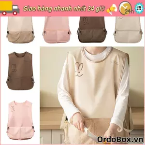 Tạp dề chống vết bẩn ORDOBOX, Tạp dề không tay chống thấm nước thoáng khí, Áo Vest chống bẩn Phong cách có thể lau được Bàn tay cà phê Nhà phụ kiện làm sạch đồng phục