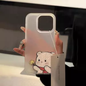 Nâng hoa Cub cho trường hợp iPhone 17pro iPhone 15/14/13pro Skin Scrub