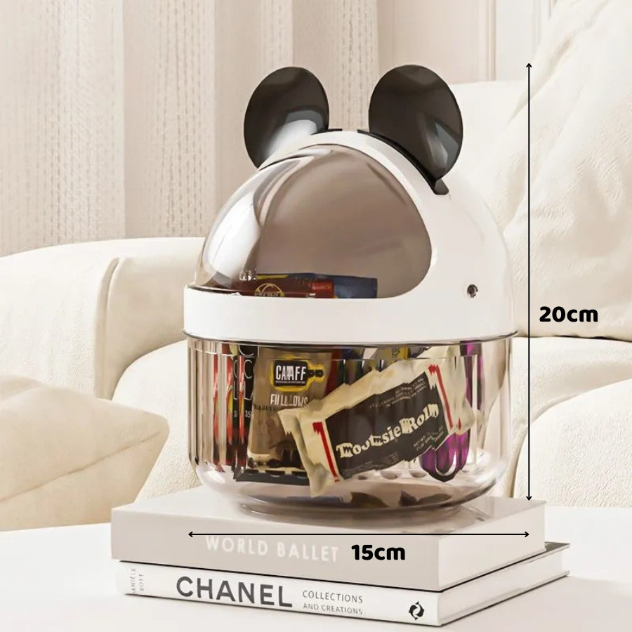 Hộp Trong Suốt Đựng Phụ Kiện Để Bàn ENODA HOME, Hộp Đựng Đồ Makeup, Văn Phòng Phẩm Có Nắp Decor Dễ Thương TR051