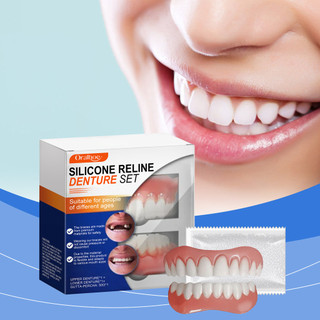 ORALHOE Bộ nha giả silicone veneer răng tạm thời cải thiện nụ cười tiện lợi dễ sử dụng