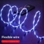Cáp dữ liệu sạc Flowlight năng động Cáp dữ liệu sạc chảy TPE mềm 1m Cáp dữ liệu sạc USB sang Type-C cho loại C / IOS