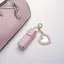 Tweeduj Màu Trơn Di Động Lipsti Túi Ví Móc Khóa Túi Bảo Quản Mini Dành Cho Nữ Vỏ Bảo Vệ Môi Có Gương Trang Điểm Mini VN