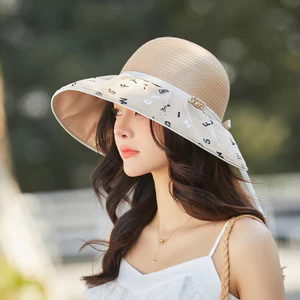 Mũ nữ vành lớn xòe chống nắng, phù hợp mùa xuân hè