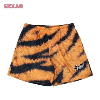 Mùa Hè Quần Short Nam Thể Thao Da Báo In Hình Tập Thể Dục, Hợp Thời Trang
