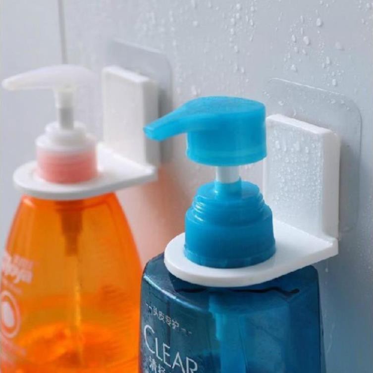 Móc Treo Dầu Gội Đầu, Sữa Tắm Dán Tường Siêu Chắc Tiết Kiệm, Móc Treo Chai Xà Phòng Rửa Tay