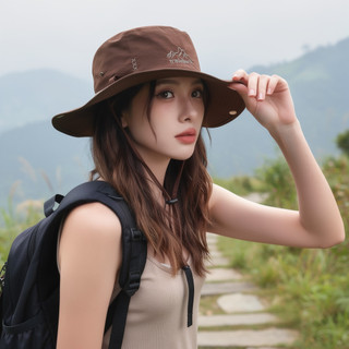 Mũ cao bồi vành rộng chất liệu cotton thoáng khí, chống nắng UV, phù hợp sử dụng ngoài trời
