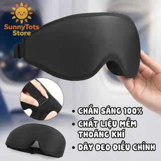 Mặt nạ ngủ 3D Memory Foam Light Blocking Thoáng khí Eye Shade Nap Travel Office Rest