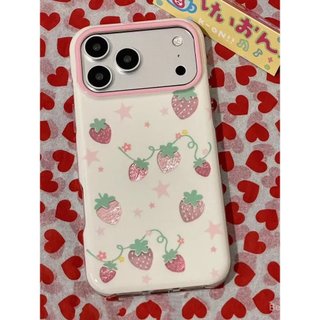 Ốp Điện Thoại Thích Hợp Cho iPhone Niche Girl Gilt Dâu Thích Hợp Cho iPhone17PROMAX Ốp Điện Thoại 17 Nữ 16 Chống Sốc 13 / 12 / 15 / 11x Vỏ Bảo Vệ Q7JZ