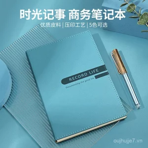 Qandeli Notebook A5 Chất Lượng Cao PU Giả Da Notepad Quảng Cáo Sổ Tay Nhật Ký Bao In Hàng Có Sẵn STRG