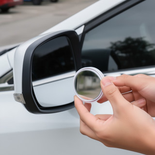 Cặp gương điểm mù ô tô Kính lồi có thể điều chỉnh 360 độ Keo dán chống mưa