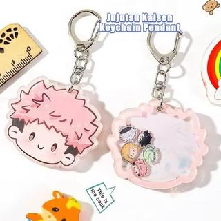 Gantungan Kunci Akrilik Jujutsu Kaisen Unik Karakter dengan Mainan Kecil - Ganci - NANAMI Head Toys, Akrilik