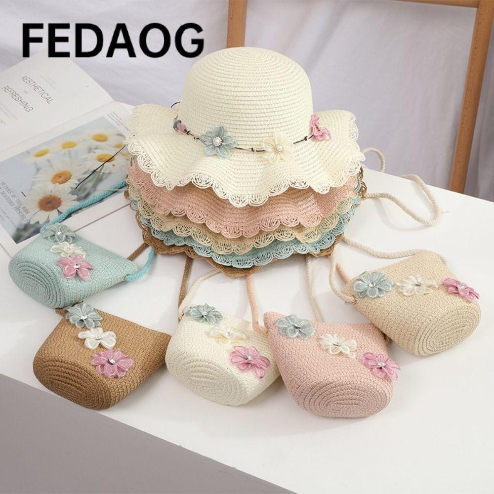 Mũ chống nắng trẻ em FEDAOG, Nhiều màu Mũ chống nắng cho bé gái 2-8 tuổi, Mũ chống nắng thời trang dễ thương cho trẻ em đi biển