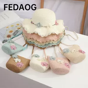 Mũ chống nắng trẻ em FEDAOG, Nhiều màu Mũ chống nắng cho bé gái 2-8 tuổi, Mũ chống nắng thời trang dễ thương cho trẻ em đi biển