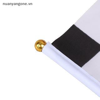 Nuanyangone.vn 10 Cái Và Cờ Vuông Trắng Tay Đua Cờ Vẫy Cờ Đua Cờ Xe Cờ Mới