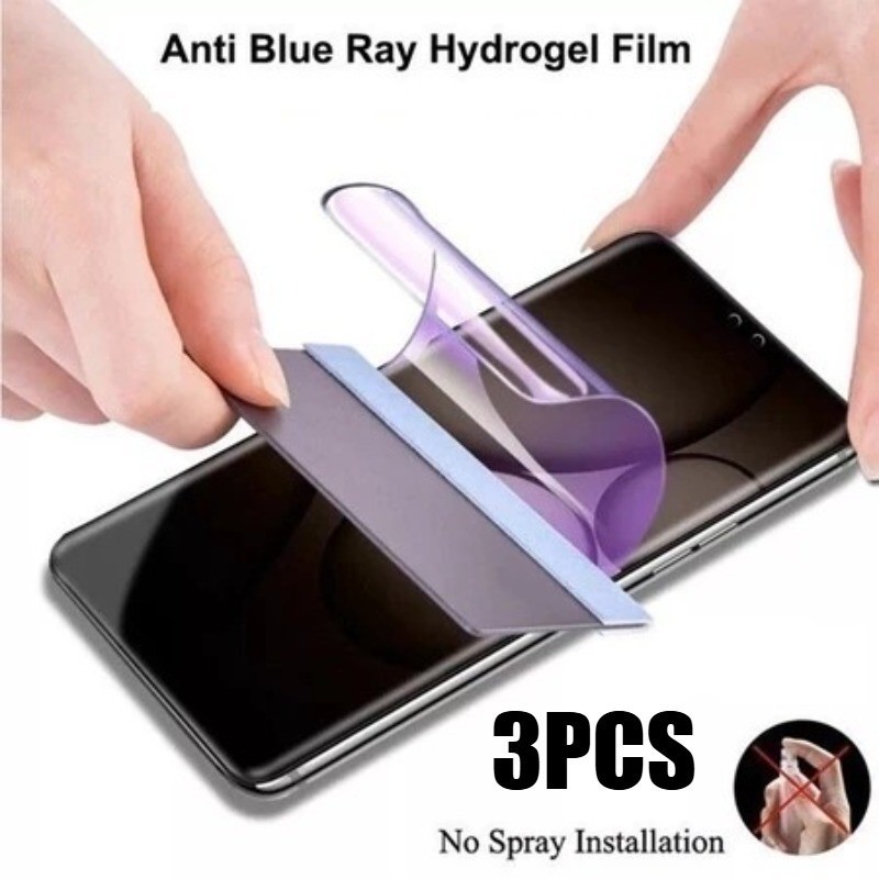 3 Miếng Dán Bảo Vệ Màn Hình HD Mềm Cho vivo X100 X100s X200 X200s X200T X300 X300s Ultra Pro FE mini Chống Gián Điệp Riêng Tư Chống Ánh Sáng Xanh Hydrogel Phim Mờ