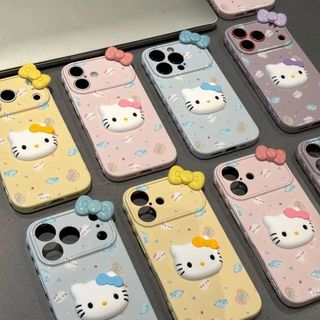 Phim Hoạt Hình Dễ Thương Nơ Hello Kitty Mèo Silicon Mềm Ốp Lưng Điện Thoại iPhone 17Promax 17Pro 16 15 14 13 12 Pro Max 15Plus Chống Sốc Nữ Điện Thoại Di Động