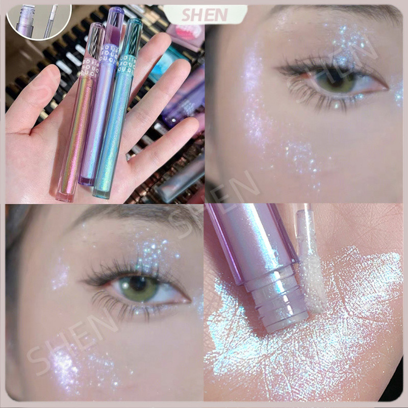 Liquid Fine Long Lanh Phấn Mắt Sequin Lấp Lánh Ngọc Trai Làm Đẹp Mỹ Phẩm Nằm Silkworm Liquid Eyeshadow