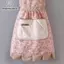 Nhíp Hoa Lớn Nhà Thơ Vải Cotton Tạp Dề Nhà Bếp Dây Đeo Tay Có Thể Lau Được VN