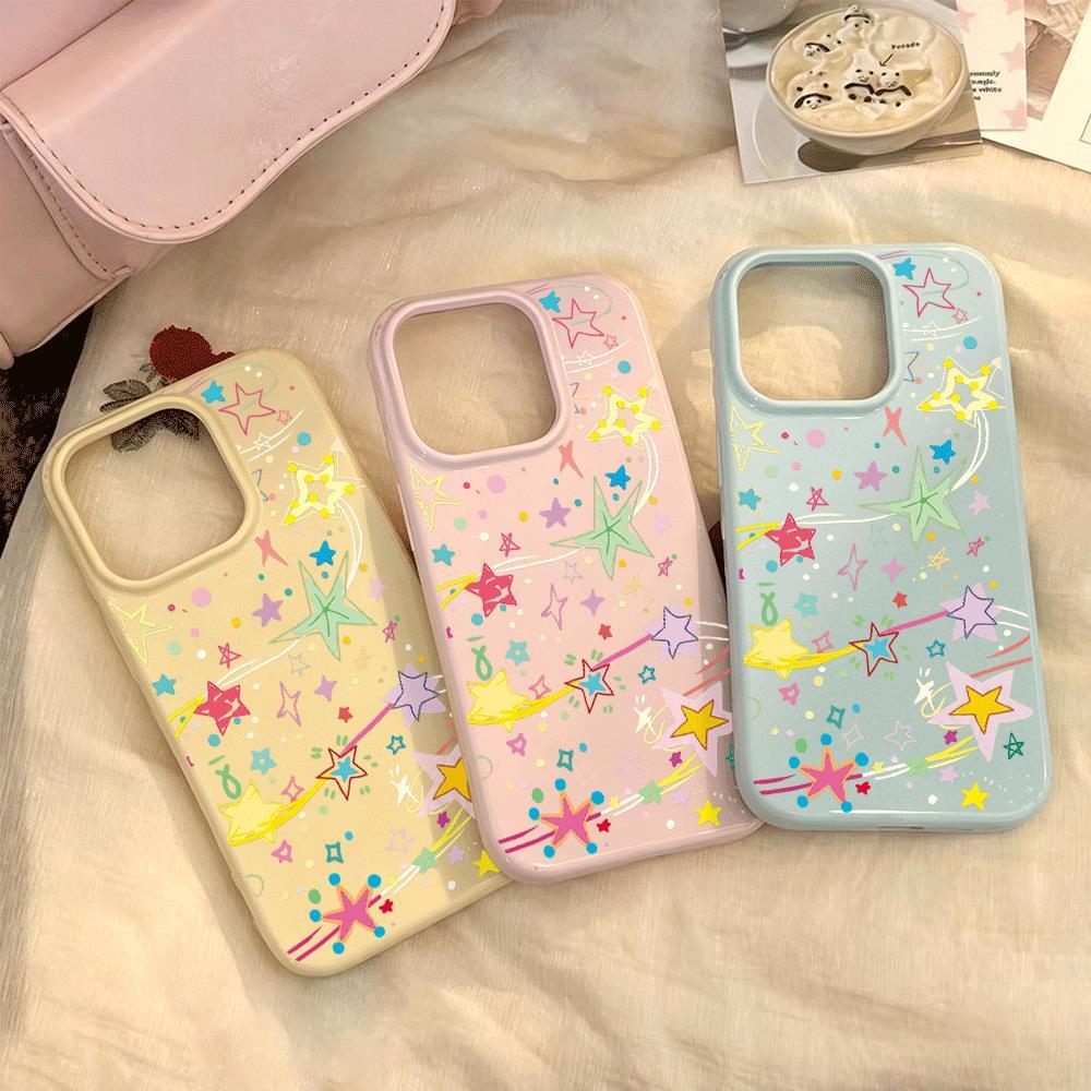 Ngôi sao Đảng Ứng dụng iPhone 1716/15/14 Trường hợp 13/12/11xr Dễ thương 8/7