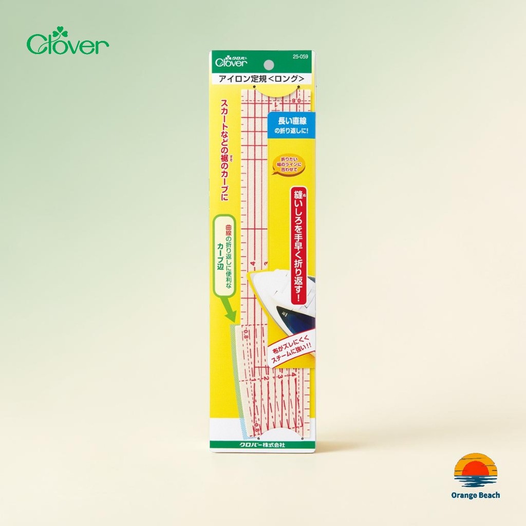 Clover Ironing Ruler Nhat Ban/25-057 Tieu Chuan&25-059 Dai/Nylon Chiu Nhiet/Canh May Deu