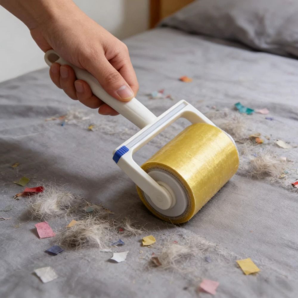 DAYBREAK Lint Roller, Băng dính ngược Chất tẩy lông thú cưng dính chắc chắn, Máy hút bụi cầm tay đa chức năng Du lịch tại nhà