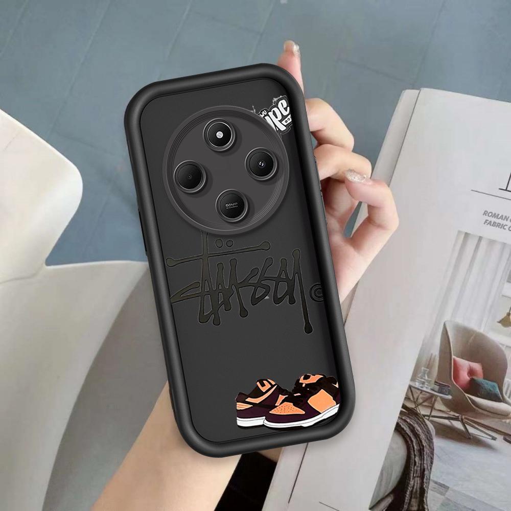 Ốp Lưng Cho Redmi 14C POCO C75 A4 Hoạt Hình Silicon Mềm Vỏ Điện Thoại TPU Tình Yêu Xu Hướng Giày Thiên Thần Mắt Chống Sốc Ốp Lưng