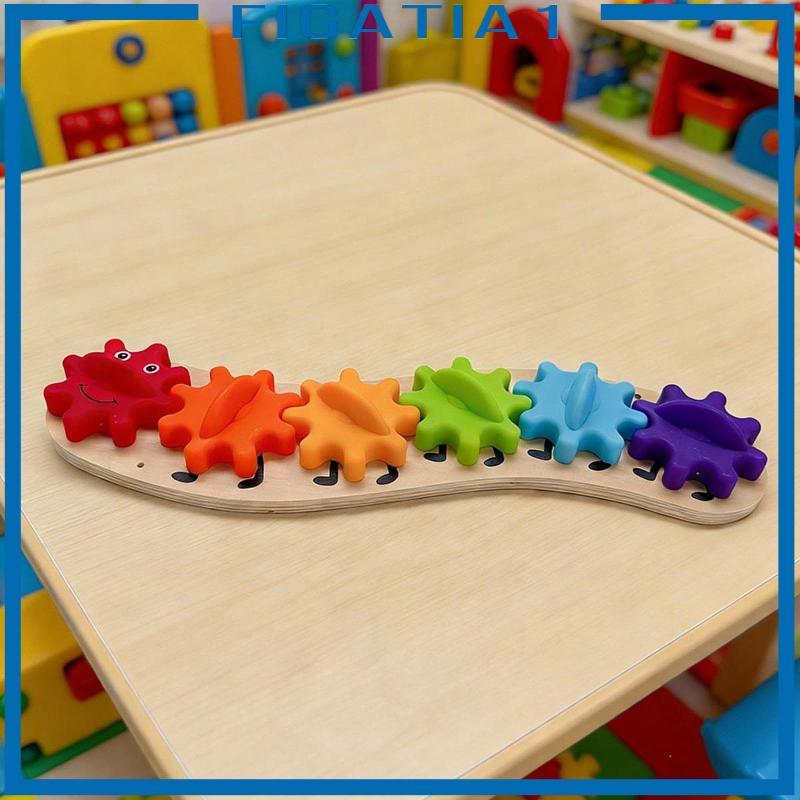 Đồ chơi bánh răng bận rộn bằng gỗ Phụ kiện DIY tương tác Đồ chơi giáo dục trẻ em để phát triển kỹ năng vận động tinh