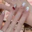 Đổ Xô Nơ Dây Buộc Mắt Mèo Pure Desire Pháp Làm Móng Tay Handmade Dễ Thương Đeo Móng Tay Miếng Dán Móng Tay Miếng Dán