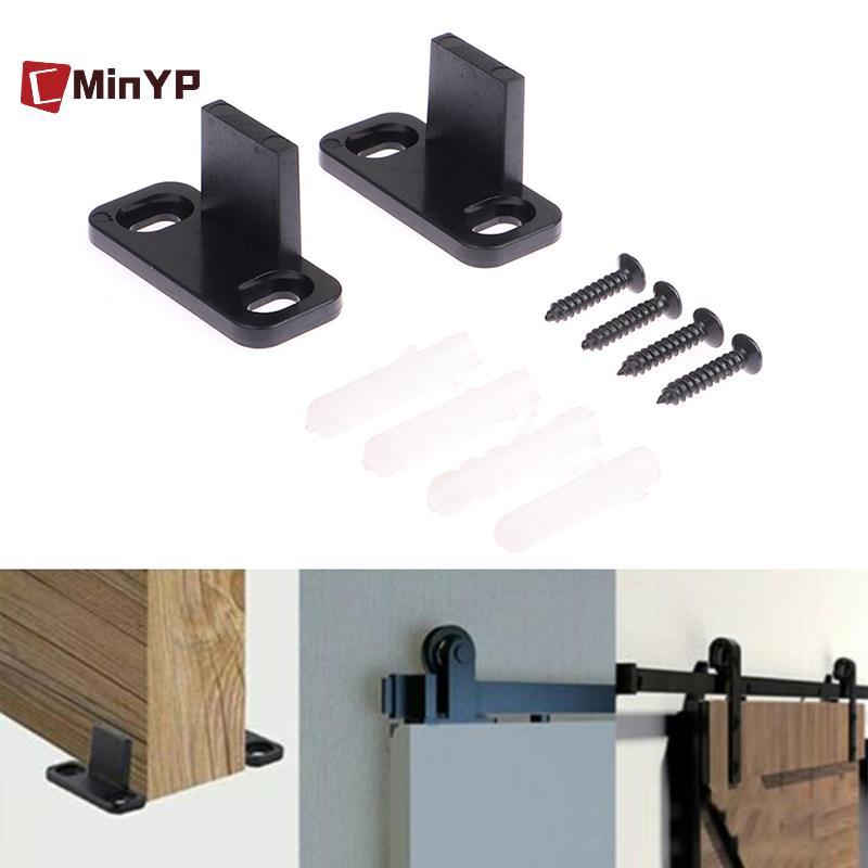 CMinYP 2 Chiếc Trượt Barn Cửa Hướng Dẫn Sàn Có Thể Điều Chỉnh Ở Lại Con Lăn Cho Đáy Cửa Trượt Đồ Nội Thất Phần Cứng Dụng Cụ Vinh Quang
