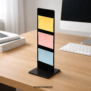 Bảng ghi chú Acrylic DONOVANQQ để bàn, nhắc nhở bên màn hình trong suốt có thể tháo rời, bảng lịch để bàn khô xóa được, hiển thị dọc màn hình máy tính