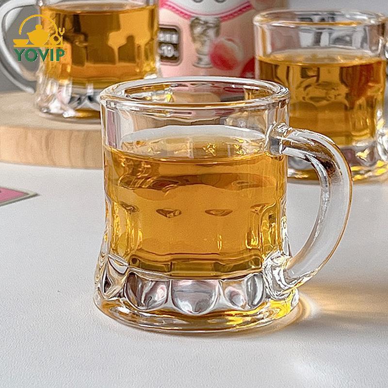 YOVIP 50ml Mini Pha Lê Trong Suốt Bia Whisky Kính Thiên Thần Bền Đẹp Cốc Cà Phê Dễ Thương Rượu Sake Hàn Quốc Barware Thanh Ăn VN